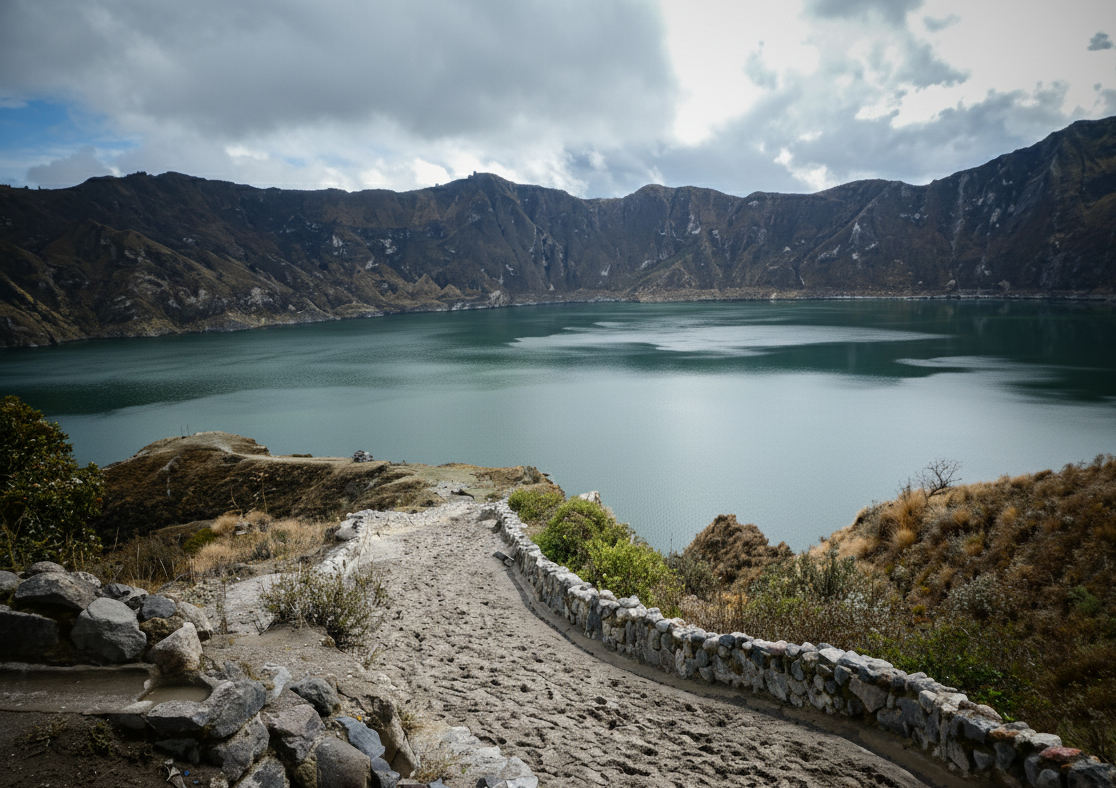 Quilotoa Crater Lake, Ecuador